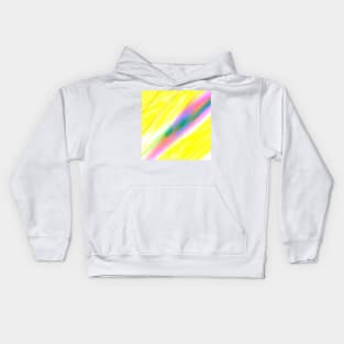 yellow pink green abstract texture Kids Hoodie